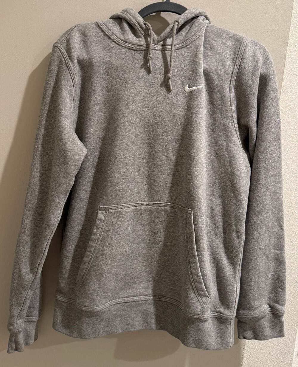 Nike Women's Heather Grey Pullover Hoodie Size Small